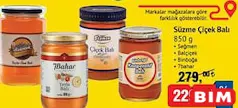 SÜZME ÇİÇEK BALI 850 G fiyat ve kampanya bilgisi